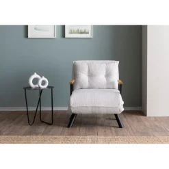 Freetown Single (26 x 120 x 60 cm) 1-sits bäddsoffa Vit