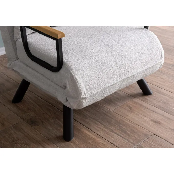 Freetown Single (26 x 120 x 60 cm) 1-sits bäddsoffa Vit