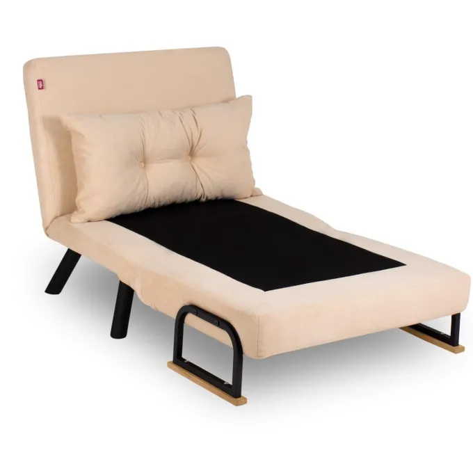 Freetown Single (26 x 120 x 60 cm) 1-sits bäddsoffa Creme