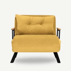 Freetown Single (26 x 120 x 60 cm) 1-sits bäddsoffa Senap