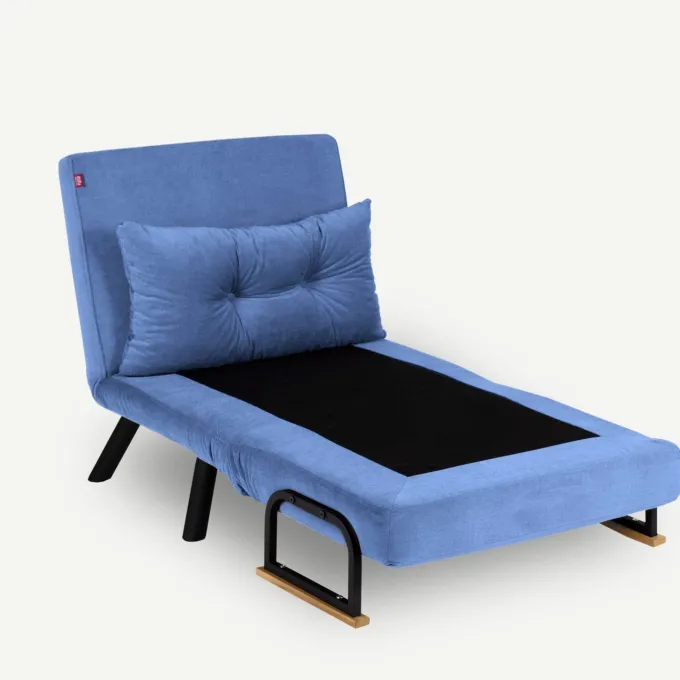 Freetown Single (26 x 120 x 60 cm) 1-sits bäddsoffa Blå