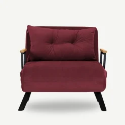 Freetown Single (26 x 120 x 60 cm) 1-sits bäddsoffa Vinröd