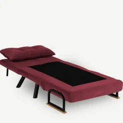 Freetown Single (26 x 120 x 60 cm) 1-sits bäddsoffa Vinröd