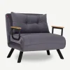 Freetown Single (26 x 120 x 60 cm) 1-sits bäddsoffa Grå