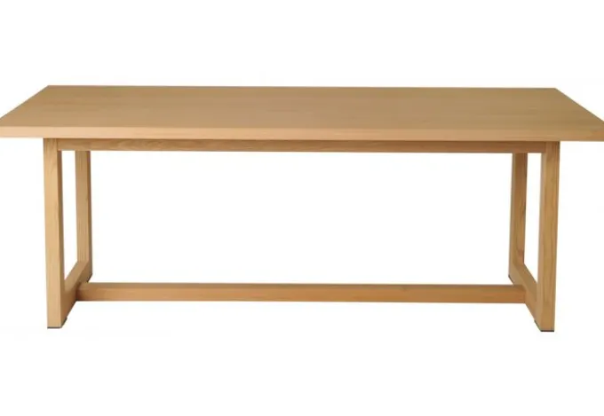Friburg Matbord 210x90cm Vitpigmenterad Ek
