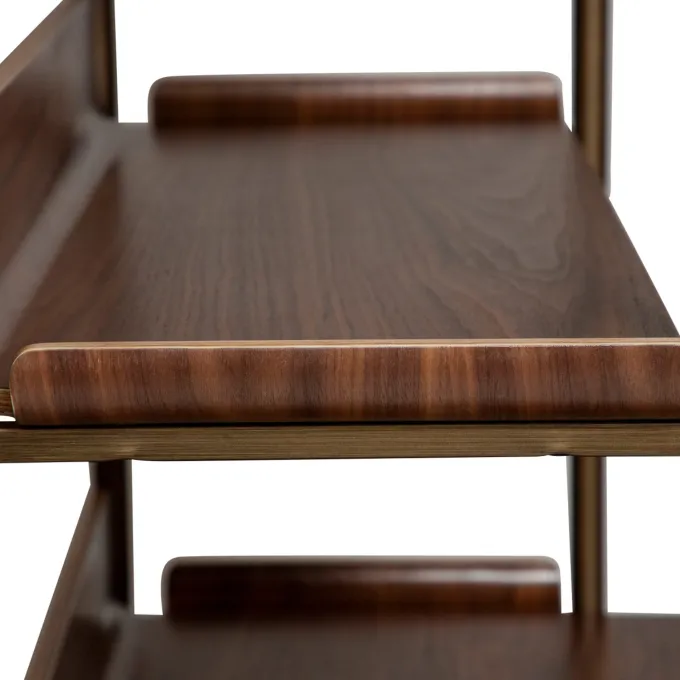 Friyay set om 6 med skrivbord Hylla Walnut