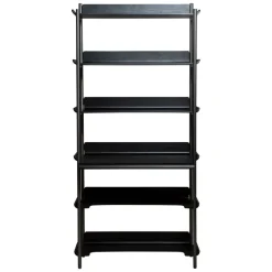 Friyay set om 6 med skrivbord Hylla Black Ash