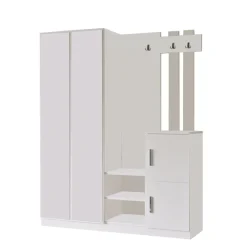 Gaborone (147,2 x 179,7 x 37,5 cm) Hallstativ Vit
