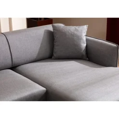 Gaborone (270-140 x 95 x 67 cm) Hörnsoffa Grå, Höger