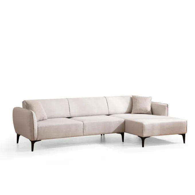 Gaborone (270-140 x 95 x 67 cm) Hörnsoffa Offwhite, Höger
