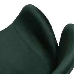 Gaia Stol Emerald Green Velvet, Black