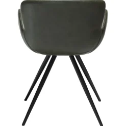 Gaia Stol Vintage Green Art.Leather, Black