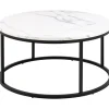 Gilbert Soffbord Rund 80 cm Vit Granada