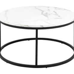 Gilbert Soffbord Rund 80 cm Vit Granada