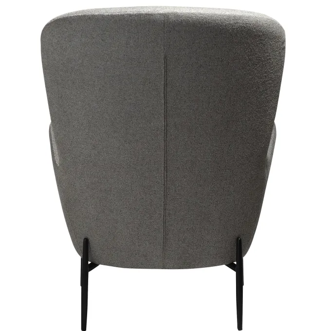 Glam Loungefåtölj Pebble Earth, Black Metal, 75 cm