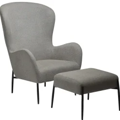 Glam Loungefåtölj Pebble Earth, Black Metal, 75 cm