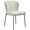 Glam Stol Bone White, Antique Brass