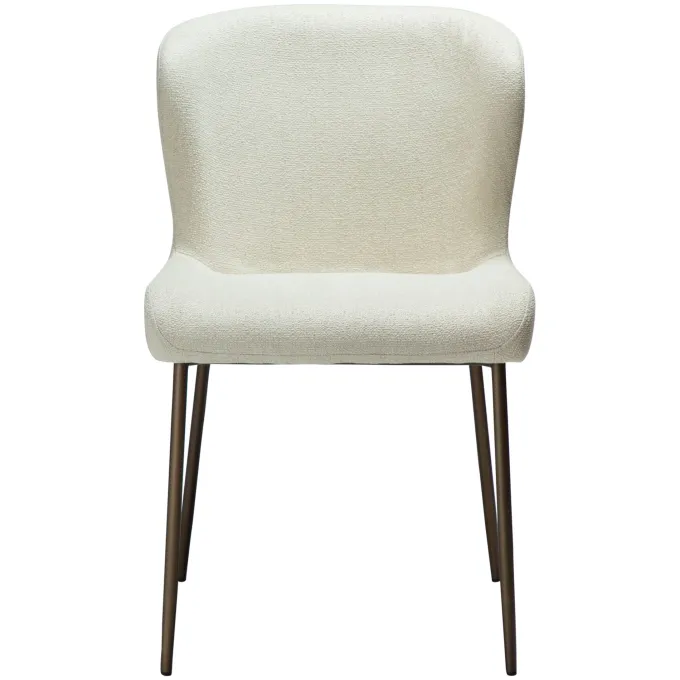 Glam Stol Bone White, Antique Brass