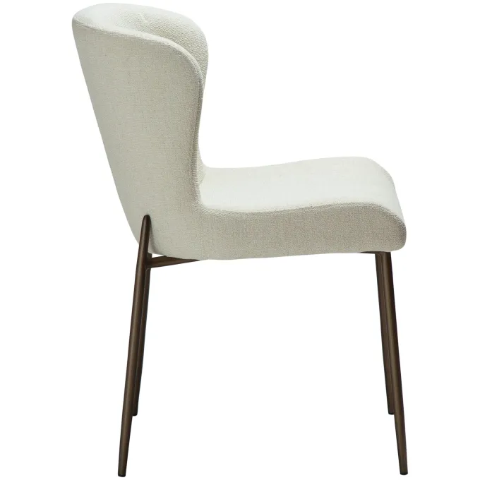 Glam Stol Bone White, Antique Brass