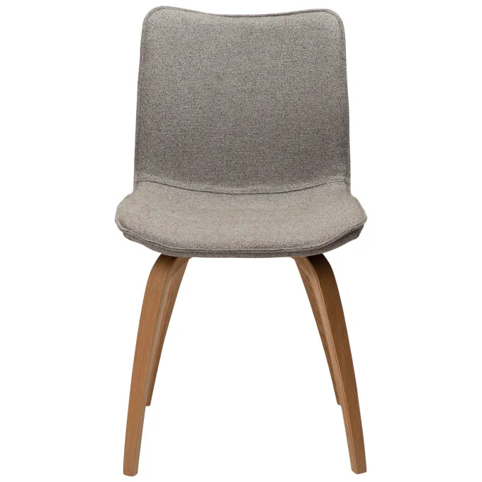 Glee Stol Pebble Earth Bouclé, Oak
