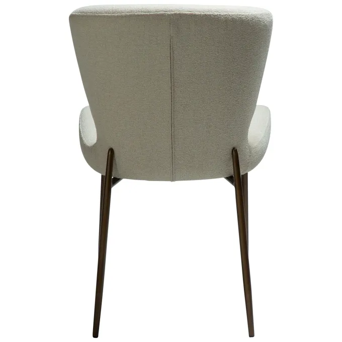 Glory Stol Bone White, Antique Brass