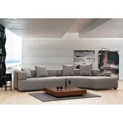 Gondol (180-105 x 70 cm) Grå Hörnsoffa