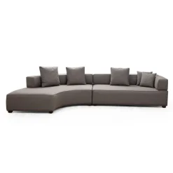 Gondol (105-180 x 105 x 70 cm) grå Hörnsoffa