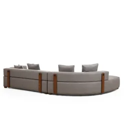 Gondol (105-180 x 105 x 70 cm) grå Hörnsoffa