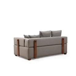 Gondol (105-180 x 105 x 70 cm) grå Hörnsoffa