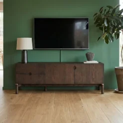Grant Mediabänk 160 cm Espresso
