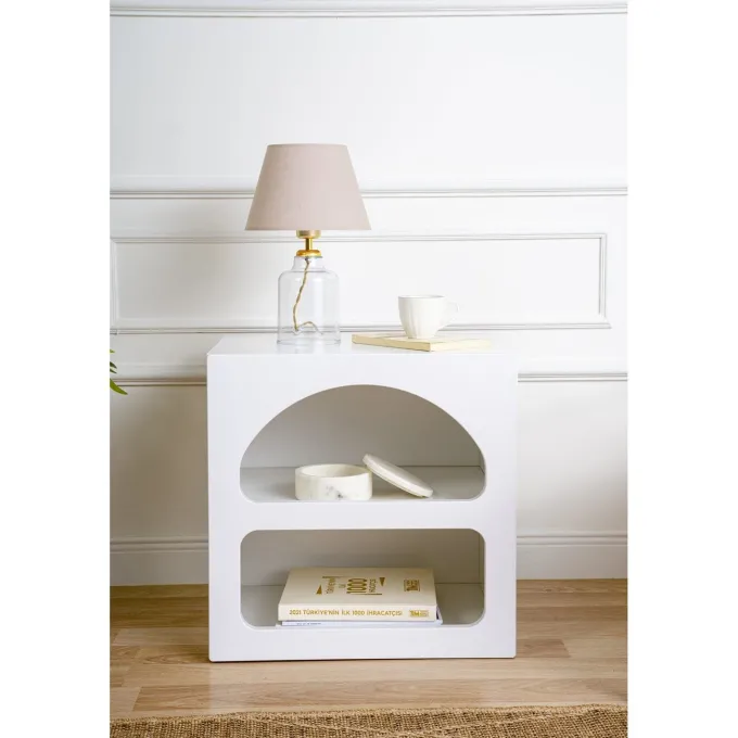 Graz (50 x 40 cm) Nattduksbord Vit
