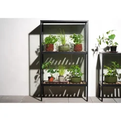 Grower Greens Växtskåp Svart 81x41x137 cm