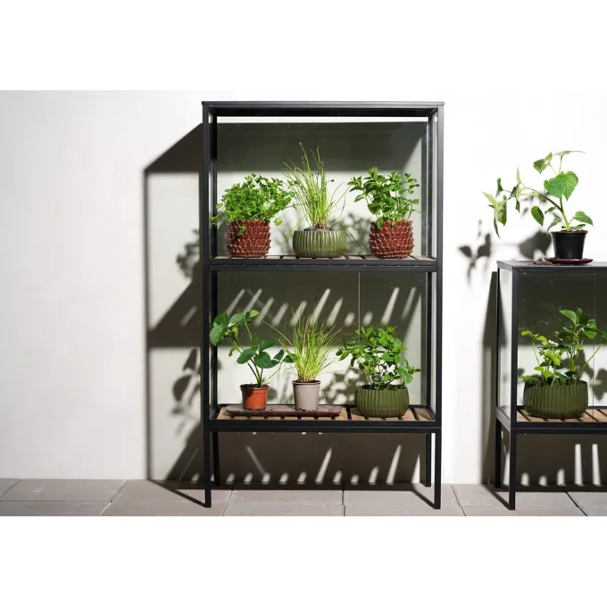 Grower Greens Växtskåp Svart 81x41x137 cm