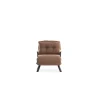 Hanoi Enkel lampa (26 x 120 x 60 cm) Brun 1-sits bäddsoffa