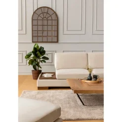 Hanoi hörn utan sittpuff (313 x 97 x 80 cm) Hörnsoffa Beige