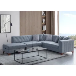 Harare (125 x 190 cm) Bäddsoffa, hörn Grå, Vänster