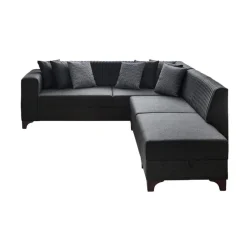 Harare (125 x 190 cm) Bäddsoffa, hörn Antracit, Höger