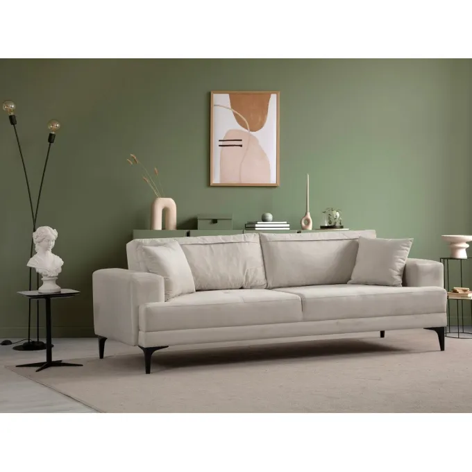 Harare 3-sits (234 x 100 x 78 cm) 3-sitssoffa Ecru