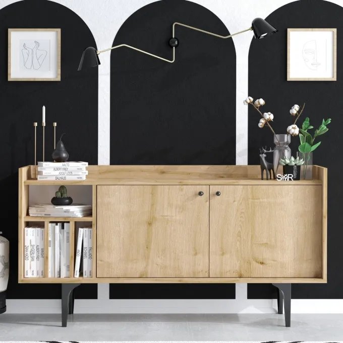 Helsingfors (150 x 80 x 40 cm) Konsolbord Sapphire Oak