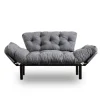 Helsingfors (155 x 85 x 70 cm) 2-sits bäddsoffa Grå