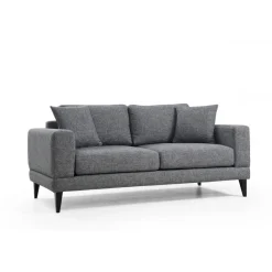 Helsingfors 2-sits (180 x 90 x 85 cm) Mörkgrå 2-sitssoffa