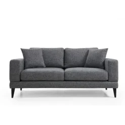 Helsingfors 2-sits (180 x 90 x 85 cm) Mörkgrå 2-sitssoffa