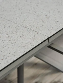 Hillmond Bord 100x166-226 cm Khaki/Beige Terrazzo