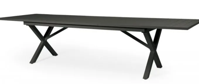 Hillmond Bord 100x240-310 cm Svart