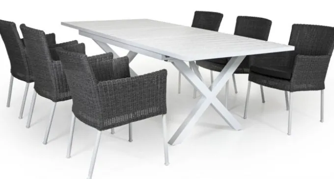 Hillmond Bord 100x240-310 cm Vit