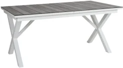 Hillmond Bord 100x166-226 cm Vit/Grå Laminat