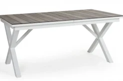 Hillmond Bord 100x166-226 cm Vit/Natur Laminat