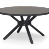 Hånger Utebord Ø140 cm Svart