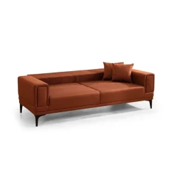 Horizon (230 x 95 x 77 cm) 3-sitssoffbädd Rio-röd
