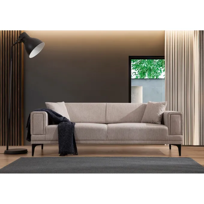 Horizon (230 x 95 x 77 cm) 3-sitssoffbädd Ljusbrun